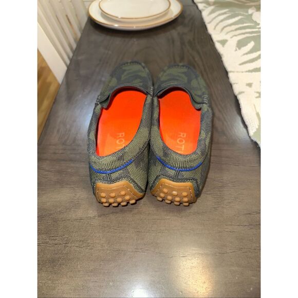 Rothy’s The Driving Loafer Green Camouflage Women’s Size 8.5 - Picture 3 of 6